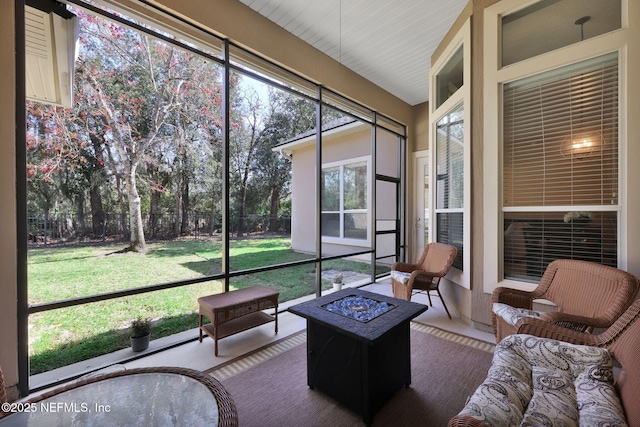 view of sunroom / solarium