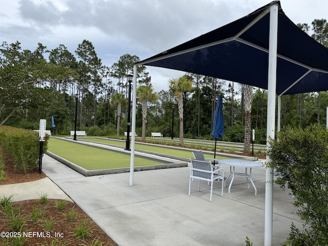 195 Glen Valley Dr, Ponte Vedra, FL 32081 - surrounding community with a bocce ball area and view of wooded area