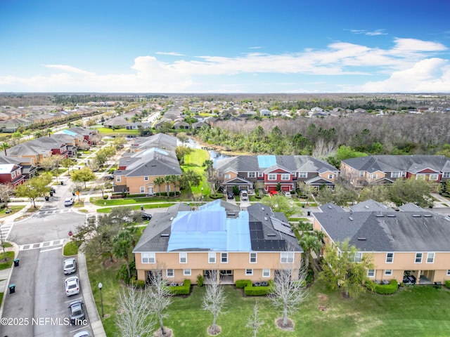 aerial view featuring a residential view