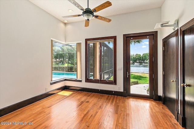 13612 Mcqueens Ct, Jacksonville, FL 32225 - interior space featuring ceiling fan and light hardwood / wood-style floors