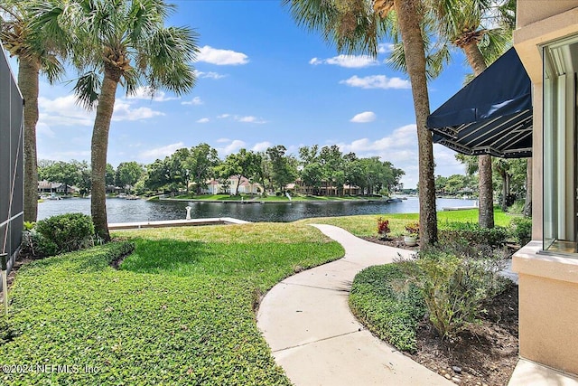 13612 Mcqueens Ct, Jacksonville, FL 32225 - view of yard with a water view