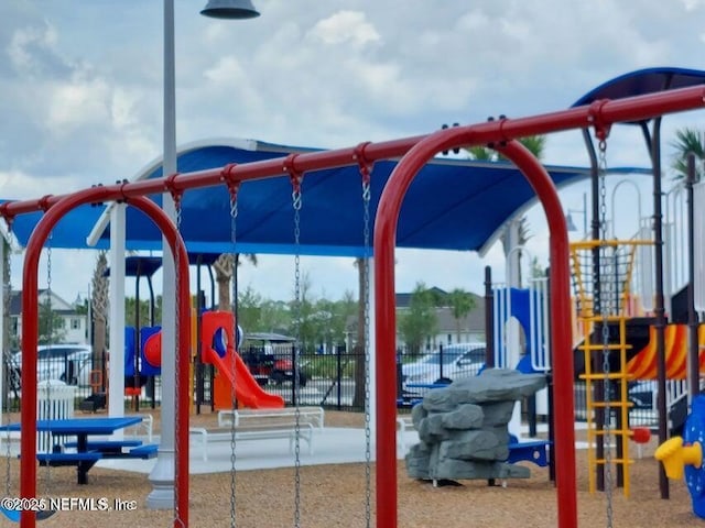 view of play area