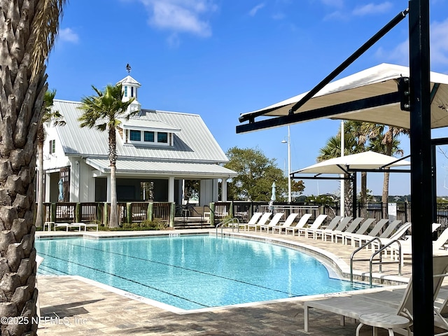 pool featuring a patio
