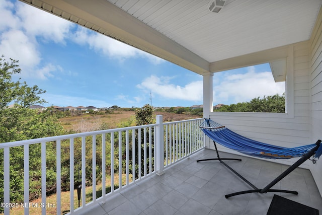 view of balcony