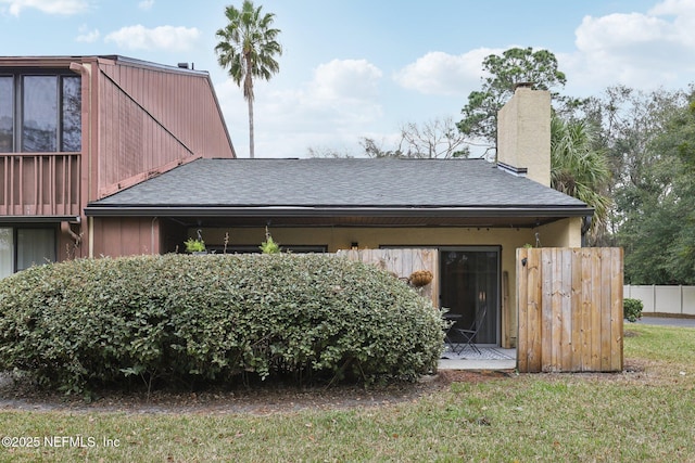 view of back of property