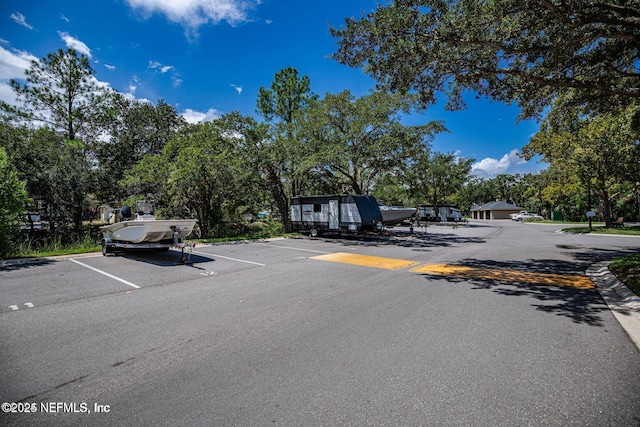 view of uncovered parking lot