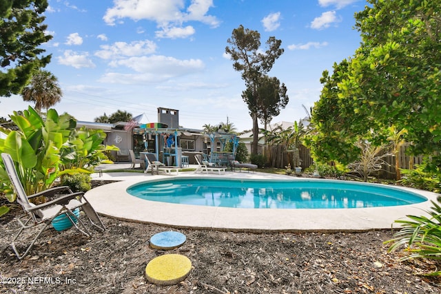 view of pool with a patio area