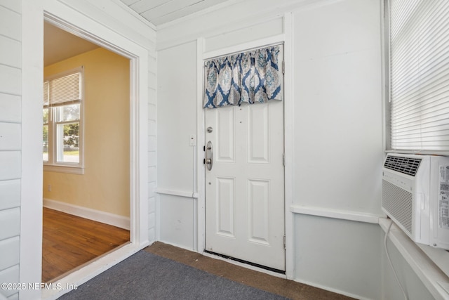 foyer with cooling unit