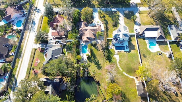 birds eye view of property featuring a residential view