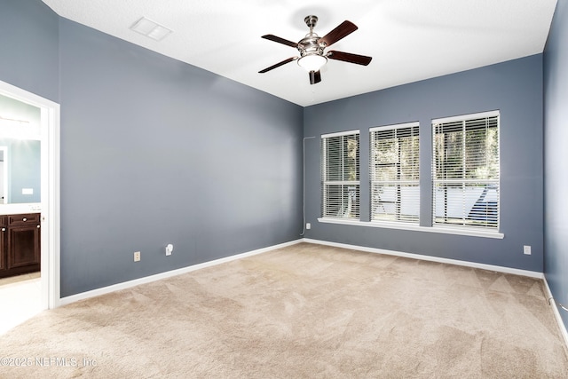 1465 Shadow Creek Dr, Orange Park, FL 32065 - carpeted spare room featuring ceiling fan