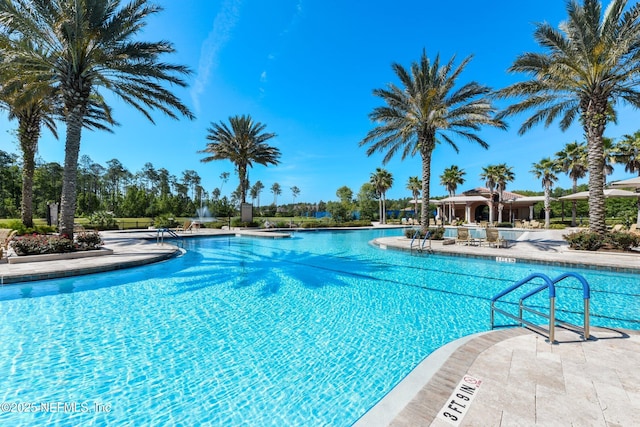 pool featuring a patio