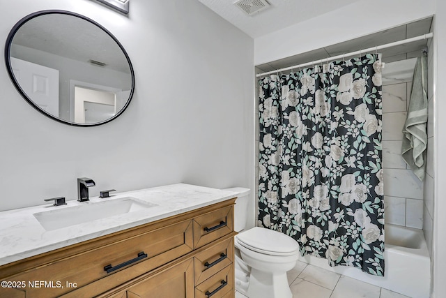 994 Lakeridge Dr, Orange Park, FL 32065 - bathroom featuring visible vents, vanity, toilet, and tile patterned floors