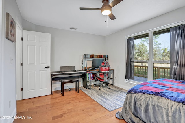 994 Lakeridge Dr, Orange Park, FL 32065 - bedroom featuring visible vents, baseboards, and wood finished floors