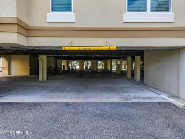 view of parking deck