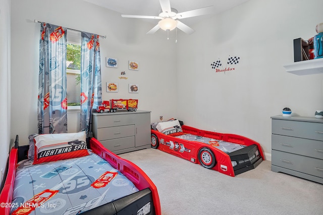95384 Bermuda Dr, Fernandina Beach, FL 32034 - carpeted bedroom featuring ceiling fan