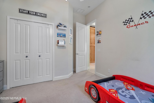 95384 Bermuda Dr, Fernandina Beach, FL 32034 - carpeted bedroom with baseboards and a closet