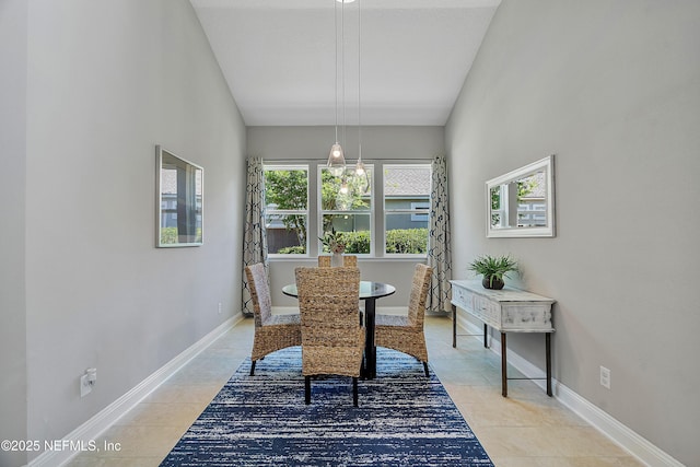 95384 Bermuda Dr, Fernandina Beach, FL 32034 - dining area with light tile patterned flooring and baseboards