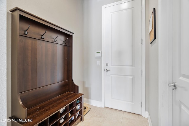 95384 Bermuda Dr, Fernandina Beach, FL 32034 - mudroom with baseboards and light tile patterned flooring