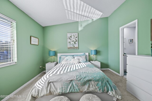 bedroom featuring baseboards and carpet flooring