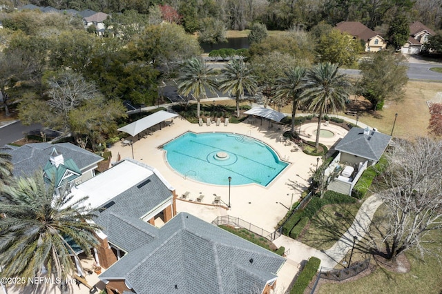 birds eye view of property