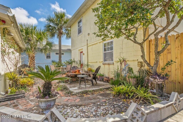 view of patio / terrace with fence