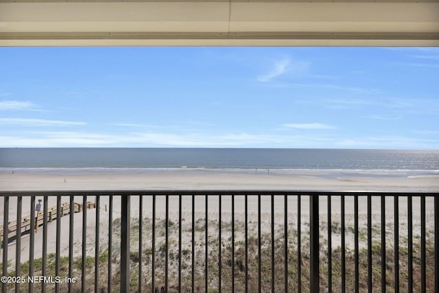 water view featuring local beach