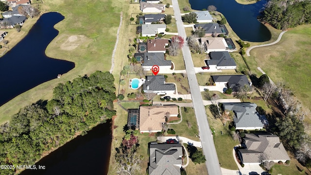 3383 Olympic Dr, Green Cove Springs, FL 32043 - aerial view featuring a water view and a residential view