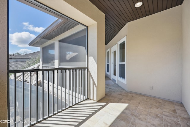 view of balcony