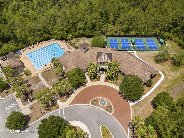 birds eye view of property