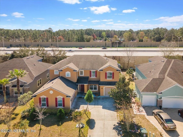 birds eye view of property featuring a residential view