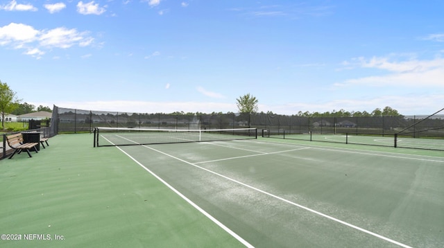 view of tennis court