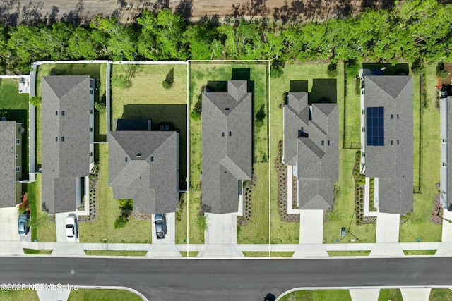 aerial view featuring a residential view