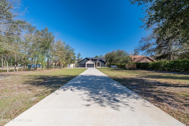 view of front of house with a front yard