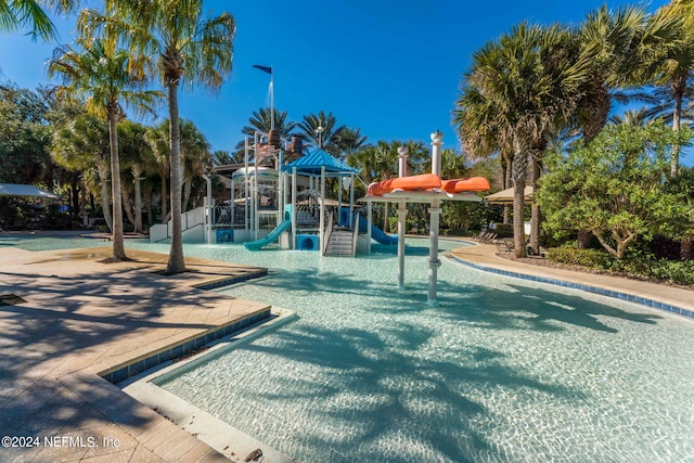 view of community jungle gym