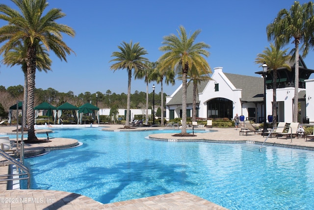 pool featuring a patio