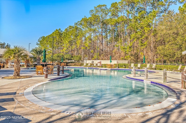 pool with fence