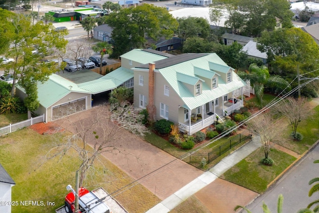 birds eye view of property featuring a residential view