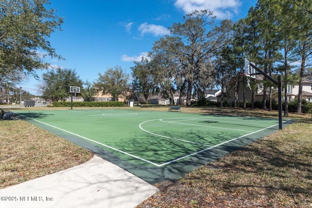 view of sport court with community basketball court