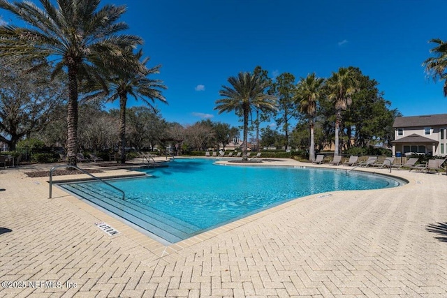 pool featuring a patio