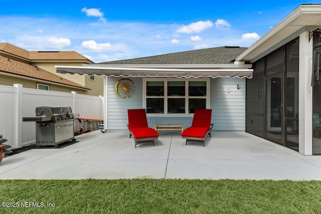 34072 Lavender Parke Dr, Fernandina Beach, FL 32034 - view of patio with grilling area and fence