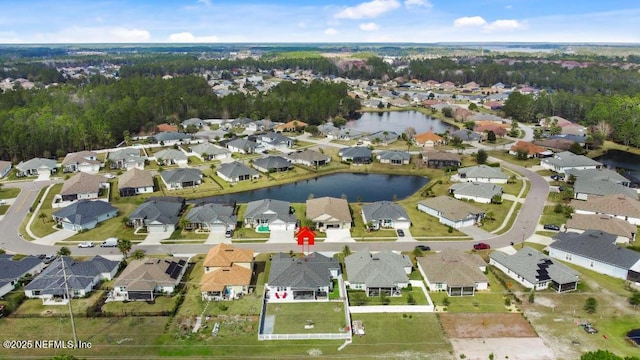 34072 Lavender Parke Dr, Fernandina Beach, FL 32034 - aerial view featuring a water view and a residential view