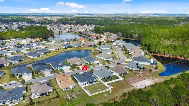 34072 Lavender Parke Dr, Fernandina Beach, FL 32034 - birds eye view of property featuring a water view and a residential view