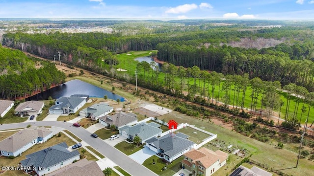 34072 Lavender Parke Dr, Fernandina Beach, FL 32034 - bird's eye view featuring a water view and a residential view
