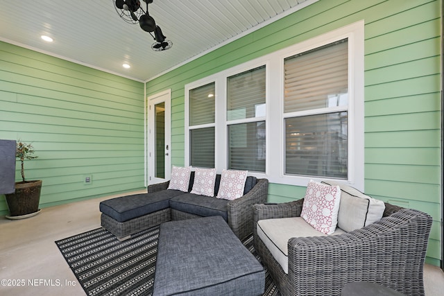 view of patio / terrace with outdoor lounge area