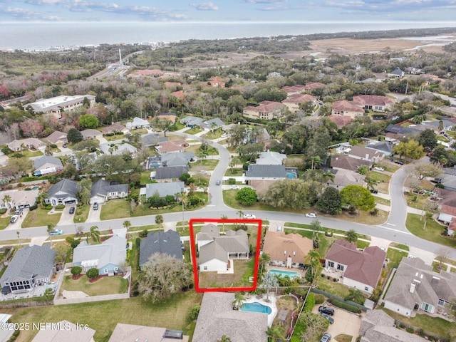 bird's eye view featuring a residential view