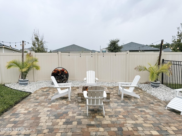 view of patio / terrace featuring a fenced backyard