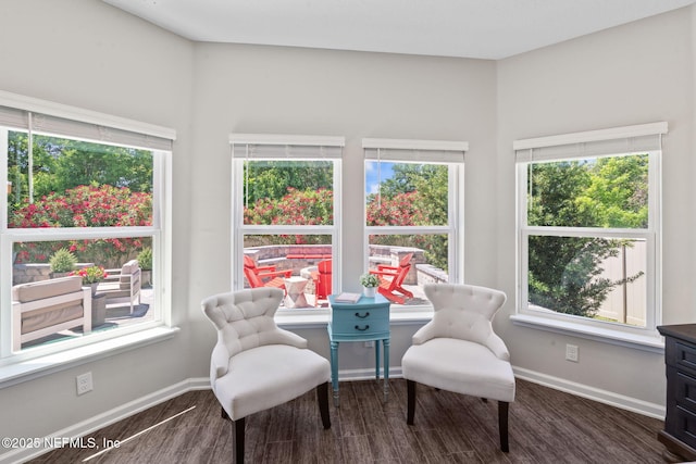352 Bronson Pkwy, Saint Augustine, FL 32095 - sitting room with wood finished floors and baseboards