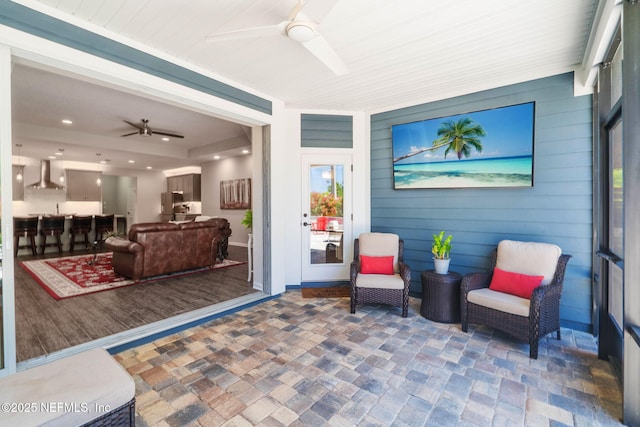 352 Bronson Pkwy, Saint Augustine, FL 32095 - view of patio featuring a ceiling fan