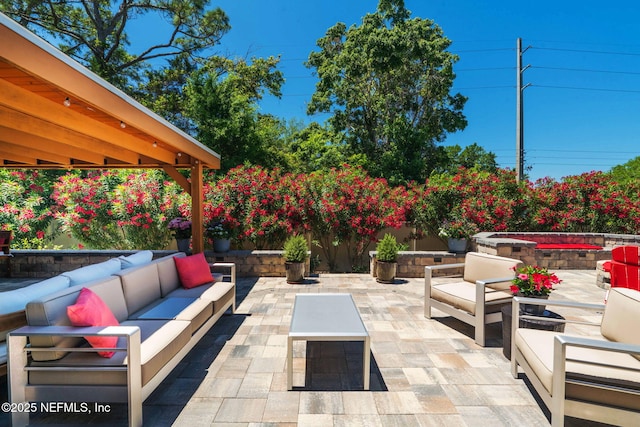 352 Bronson Pkwy, Saint Augustine, FL 32095 - view of patio with an outdoor living space