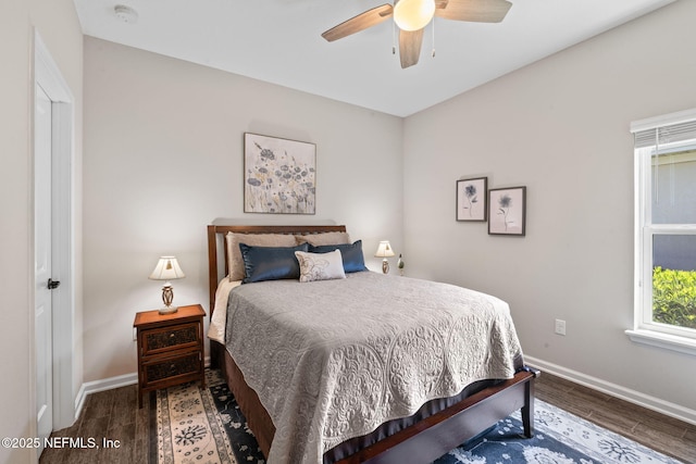 352 Bronson Pkwy, Saint Augustine, FL 32095 - bedroom featuring wood finished floors and ceiling fan